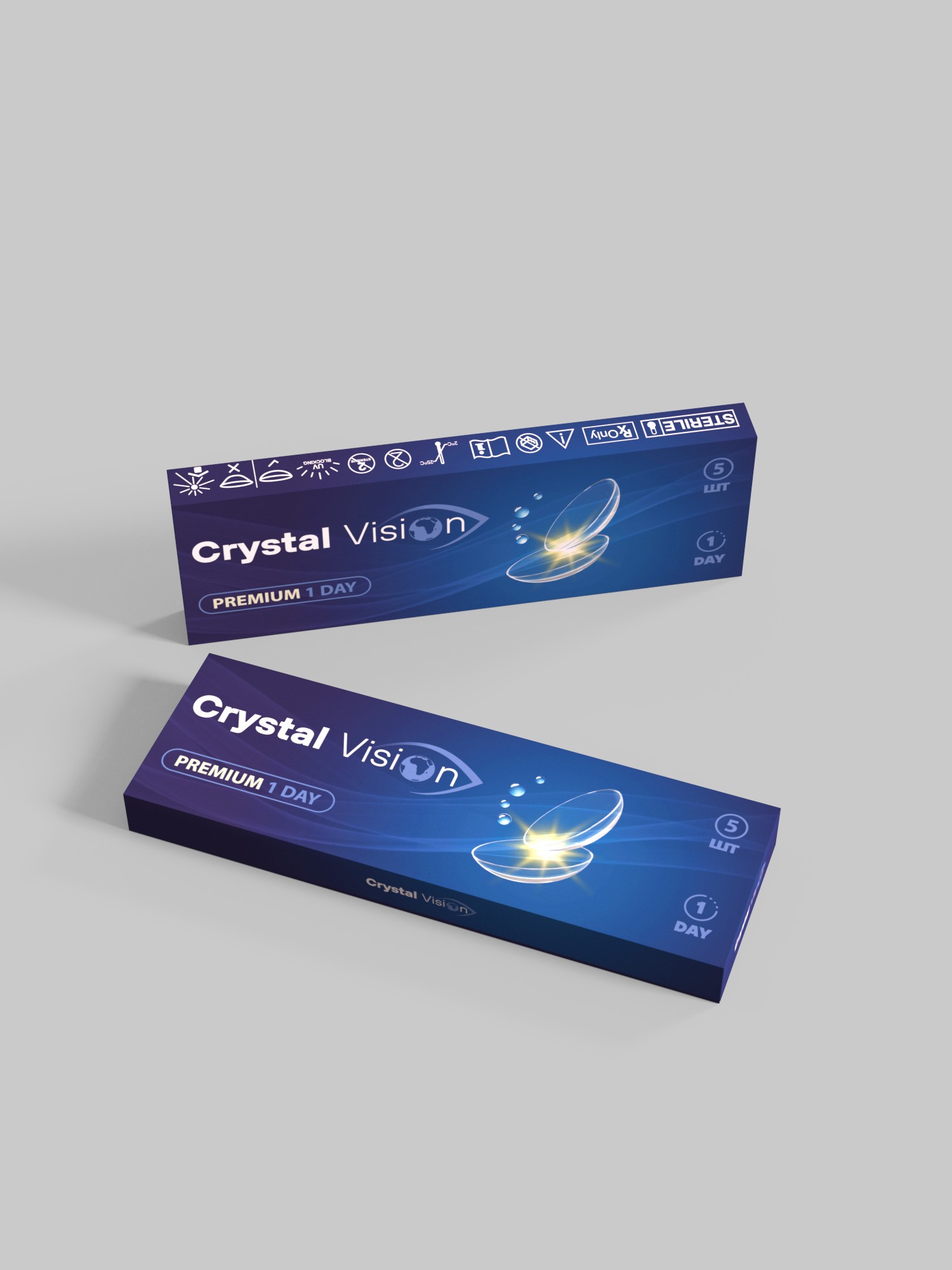 Контактные линзы Crystal Vision Premium 1 Day 5 шт.